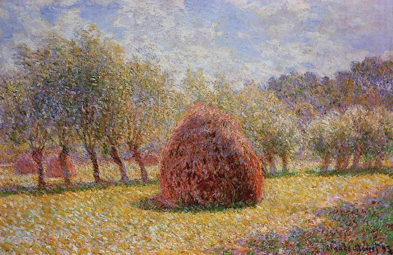 Cloude Monet Classical Oil Paintings Haystack 1865