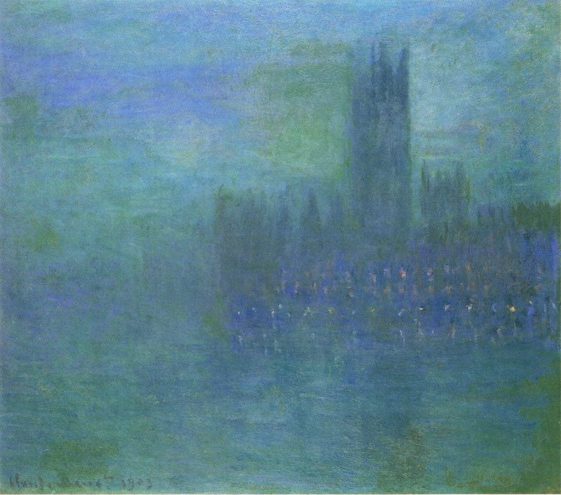 Monet Paintings Houses of Parliament, Fog Effect 2 1903