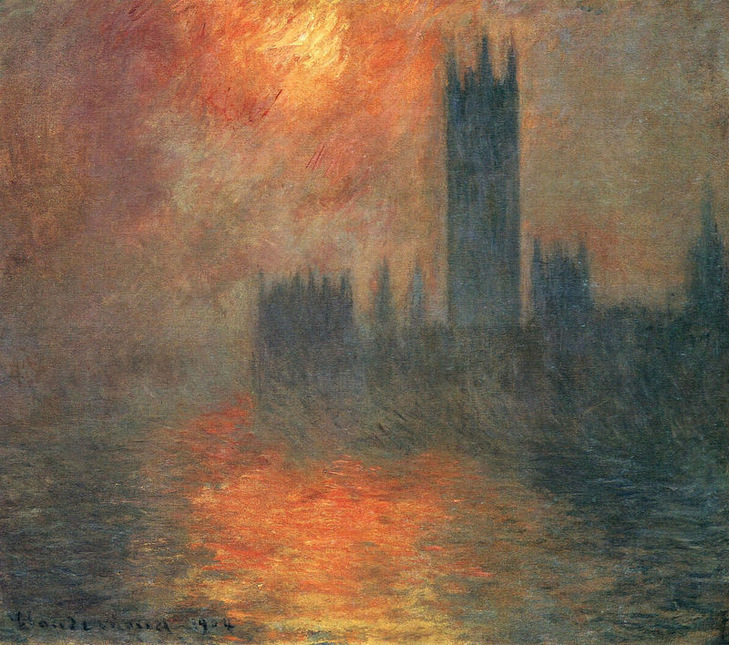 Cloude Monet Paintings Houses of Parliament, Sunset 2 1904