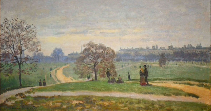 Cloude Monet Classical Oil Paintings Hyde Park 1871