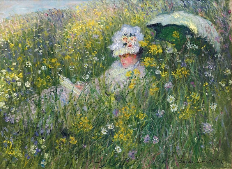 Cloude Monet Paintings In the Meadow 1876