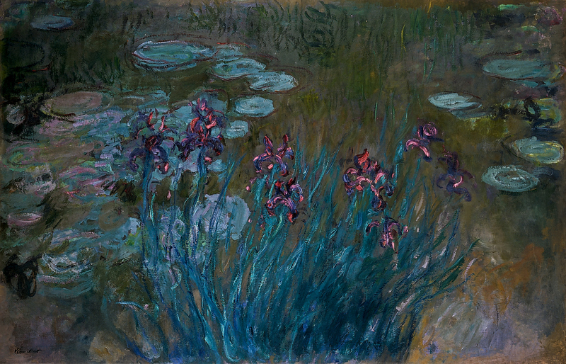 Cloude Monet Oil Paintings Irises and Water-Lilies 1917