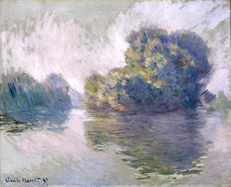 Cloude Monet Oil Painting Islands at Port-Villez 1897