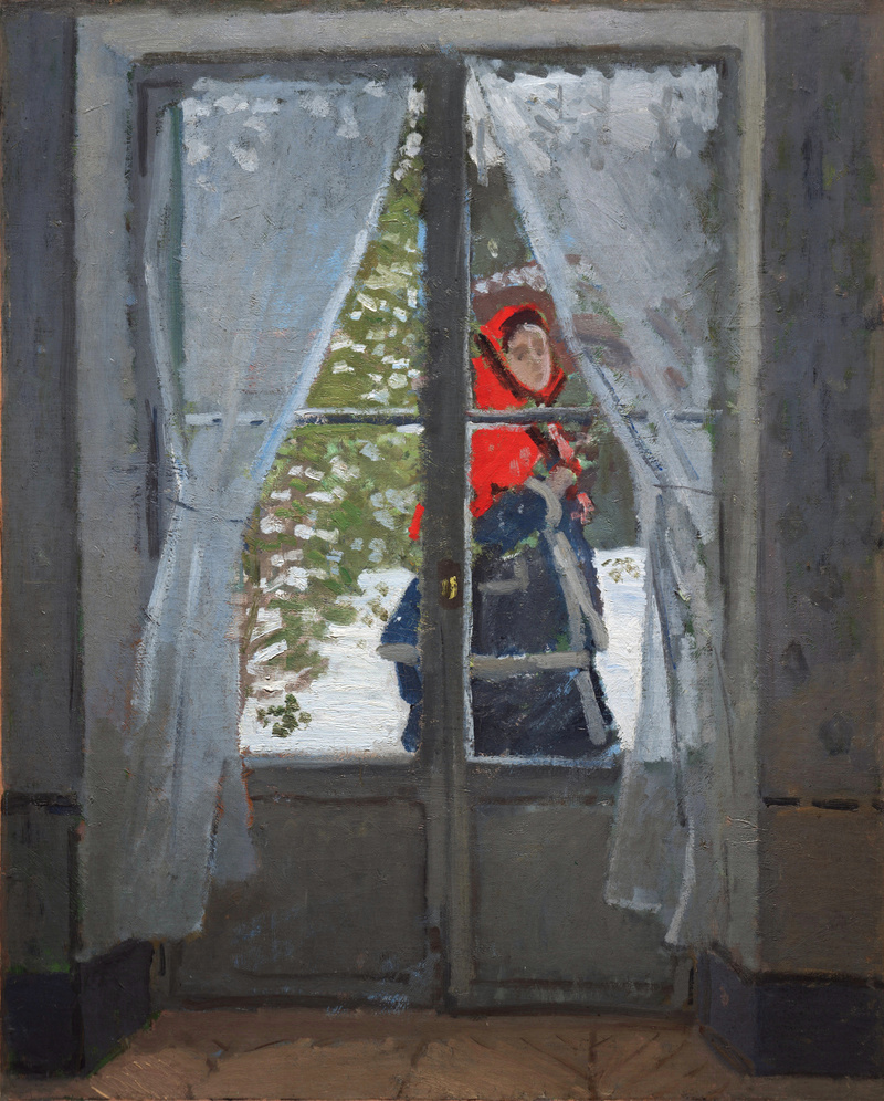 Cloude Monet Oil Painting Madame Monet or The Red Cape 1870