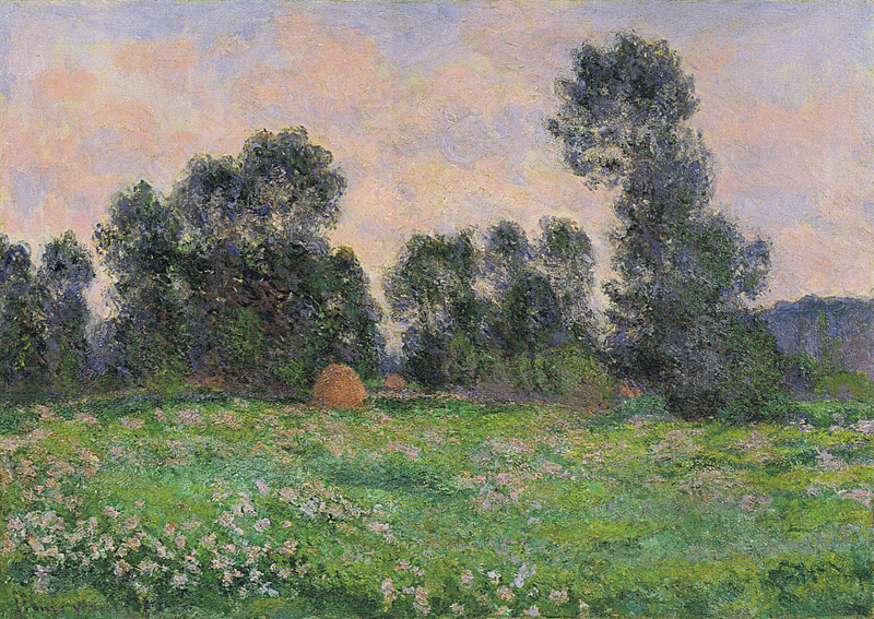 Cloude Monet Paintings Meadow in Giverny 1890