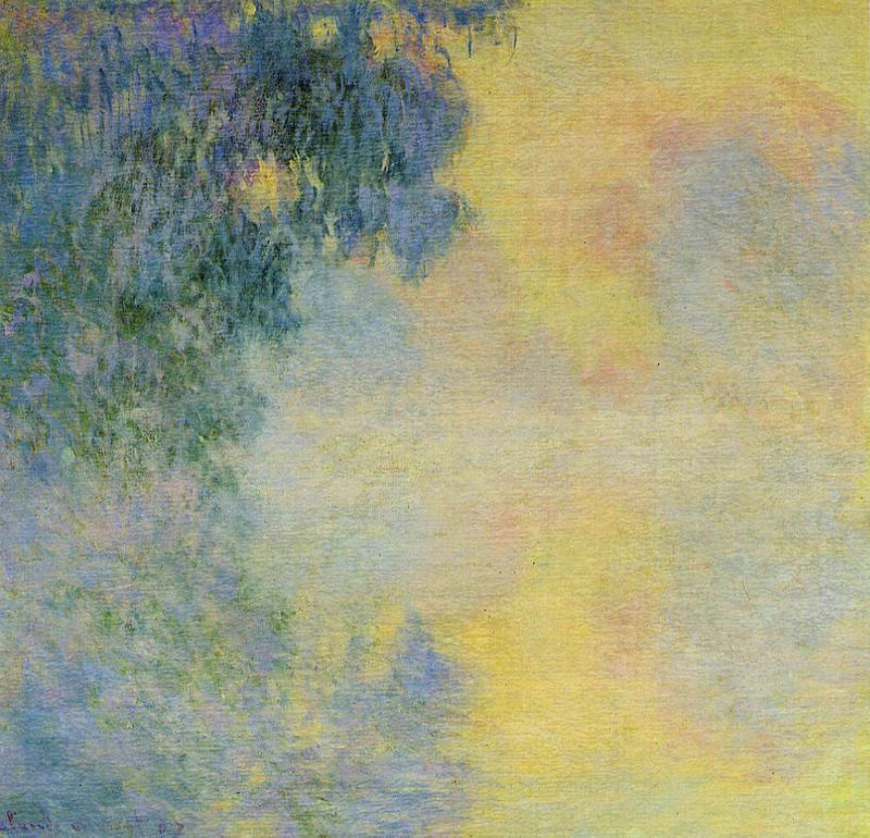 Cloude Monet Misty Morning on the Seine, Sunrise 1897