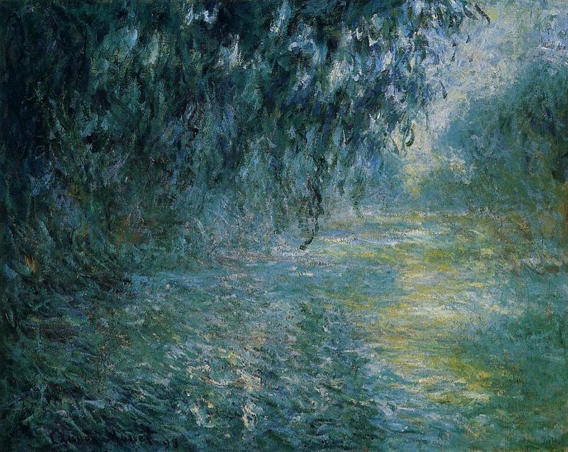 Cloude Monet Oil Painting Morning on the Seine in the Rain 1898