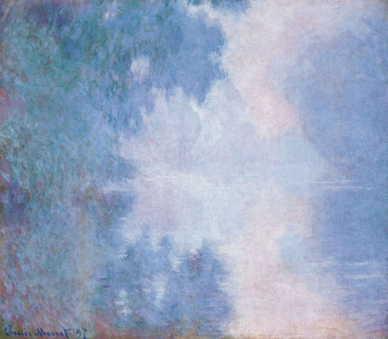 Cloude Monet Paintings Morning on the Seine, Mist 1897