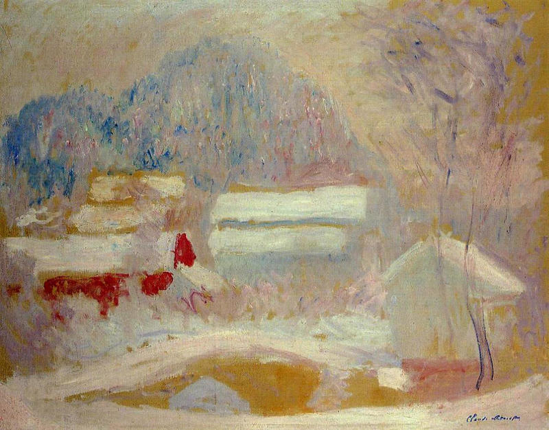 Cloude Monet Painting Norwegian Landscape, Sandviken 1895