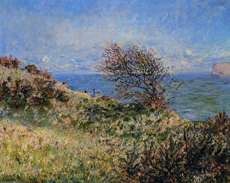 Cloude Monet Oil Painting On the Cliff at Fecamp 1881