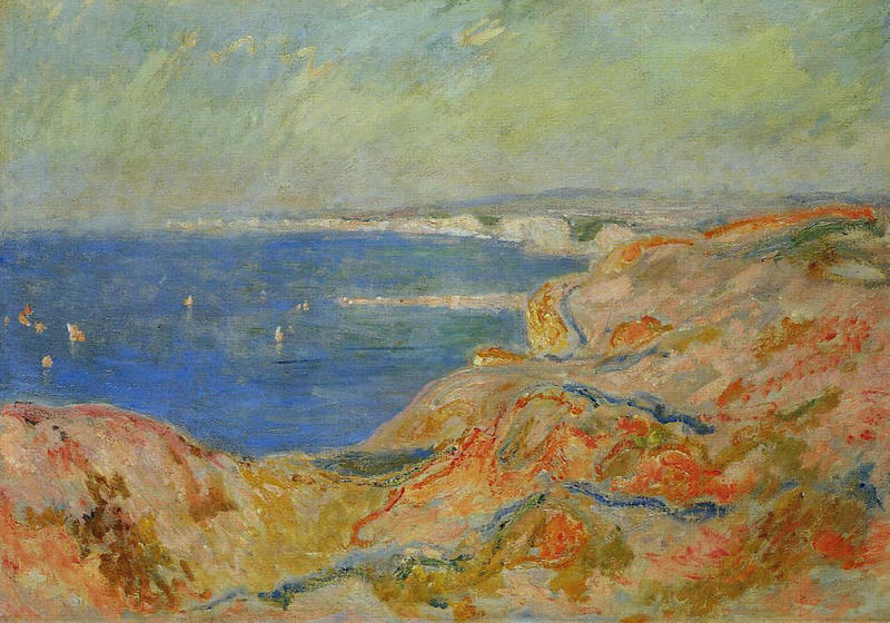 Cloude Monet Paintings On the Cliff near Dieppe 2 1897