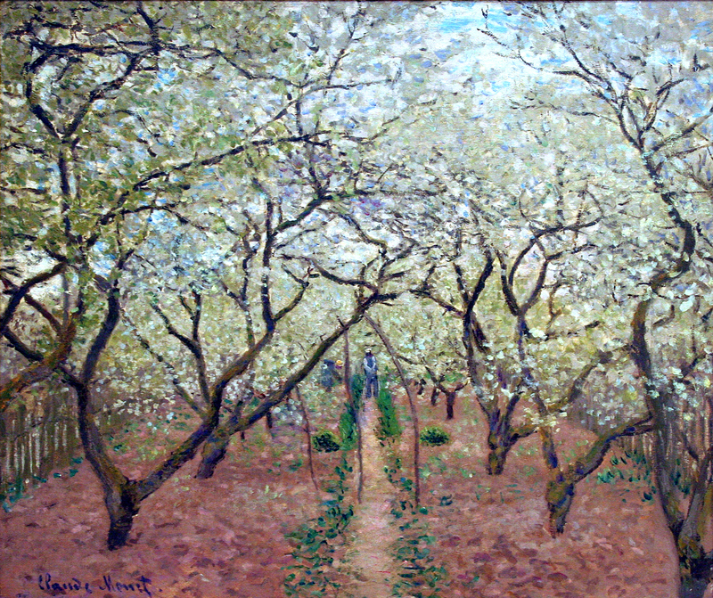 Cloude Monet Oil Painting Orchard in Bloom 1879