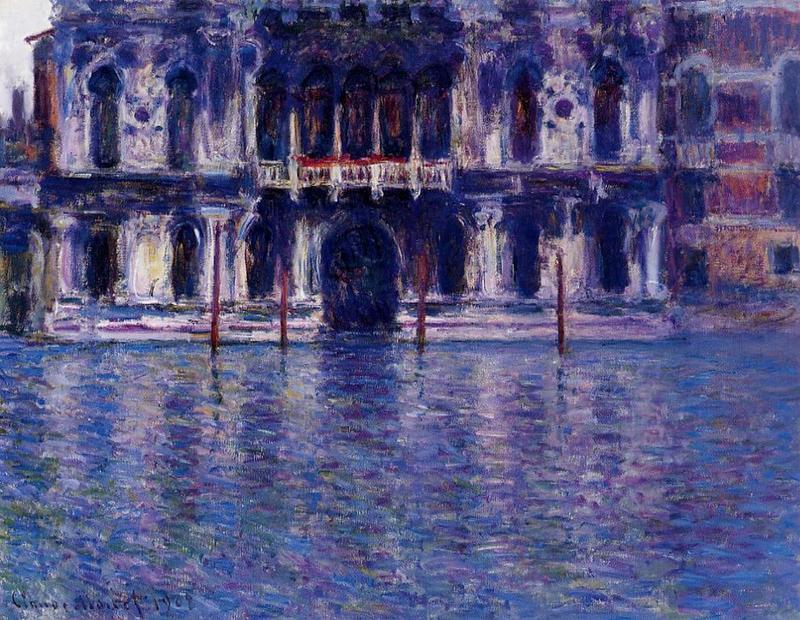 Cloude Monet Painting Palazzo Contarini 2 1908