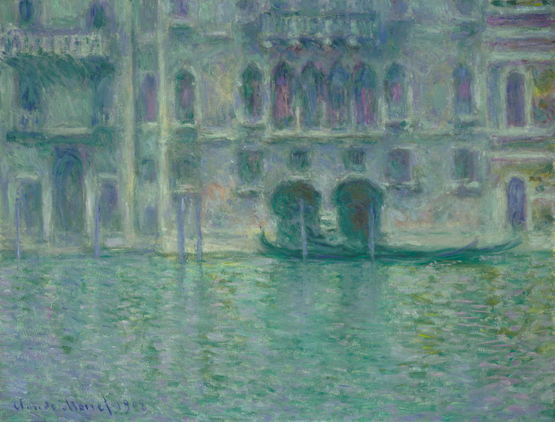 Cloude Monet Painting Palazzo da Mula at Venice 1908