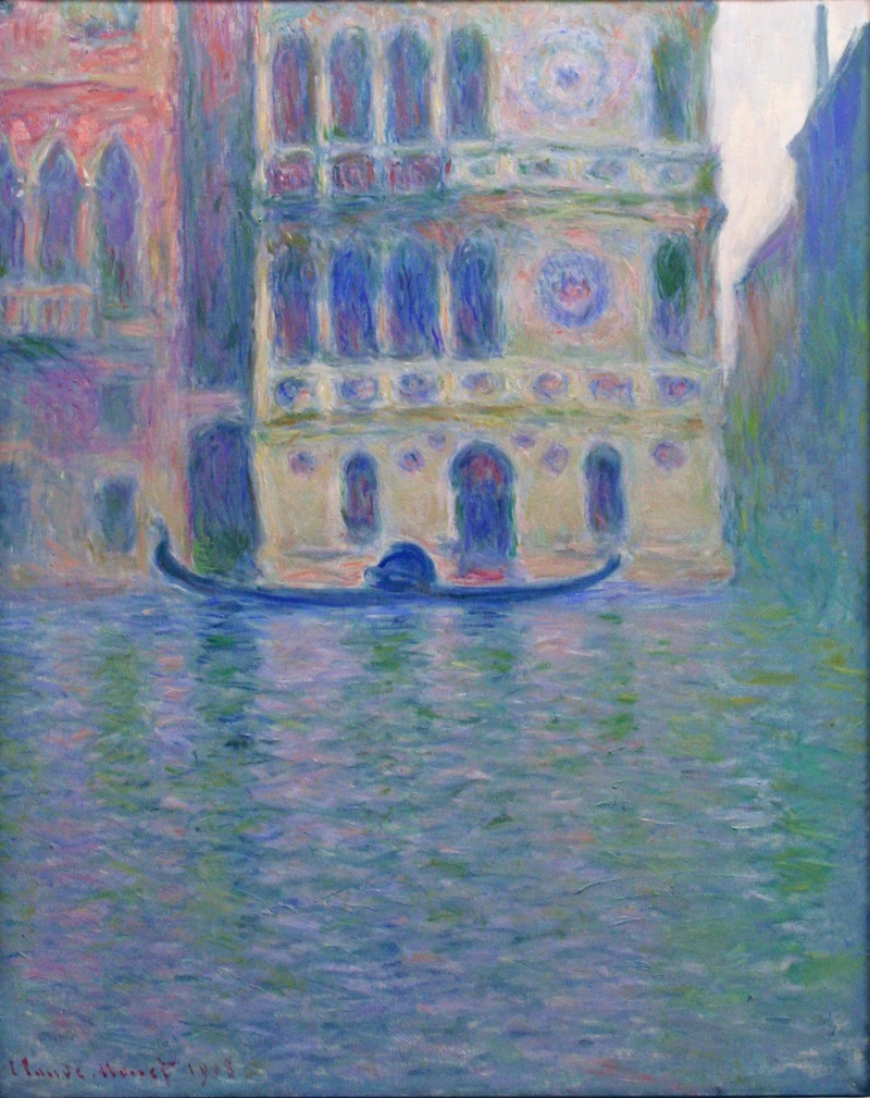 Cloude Monet Painting Palazzo Dario 2 1908