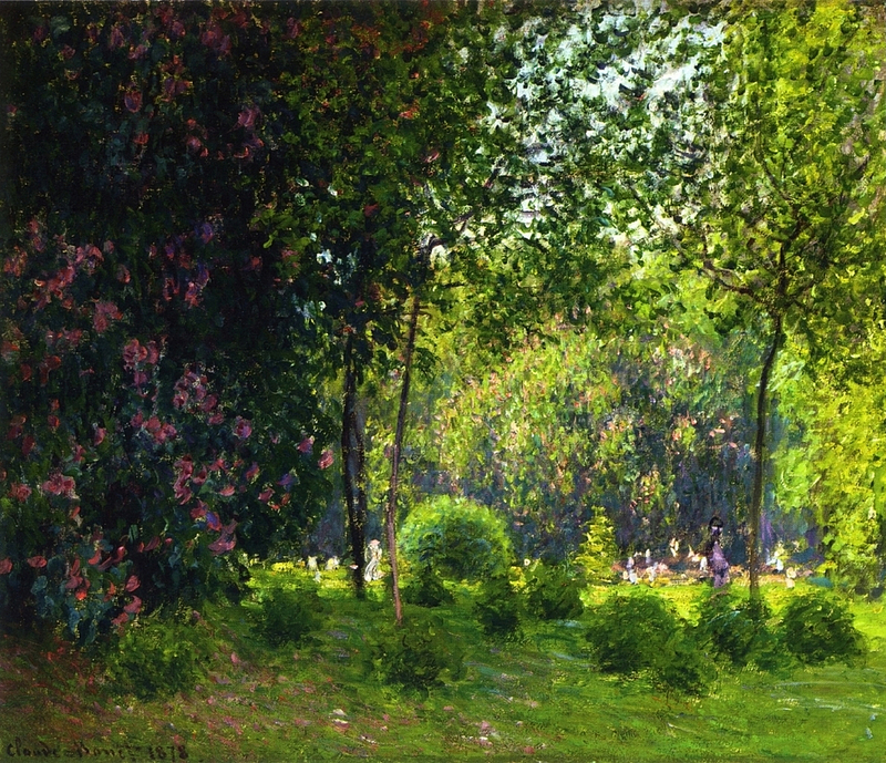 Cloude Monet Oil Painting Park Monceau 3 1878