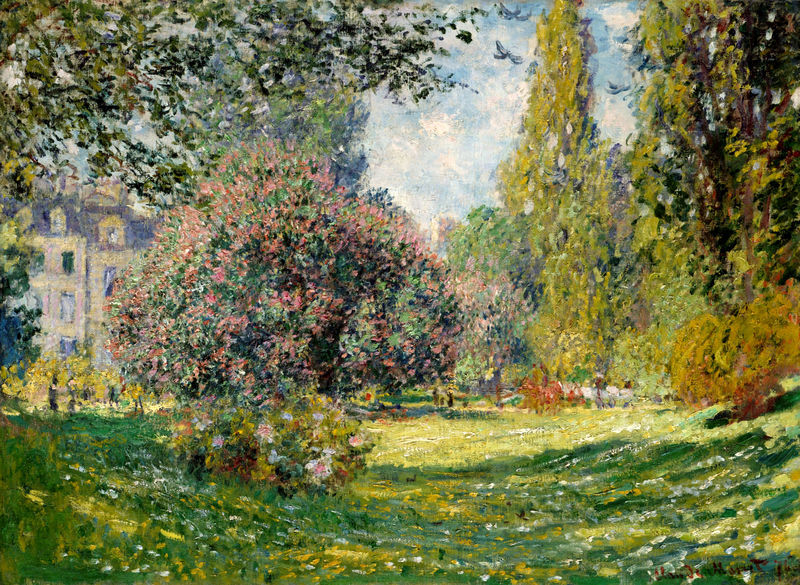 Cloude Monet Paintings Park Monceau, Paris 1876