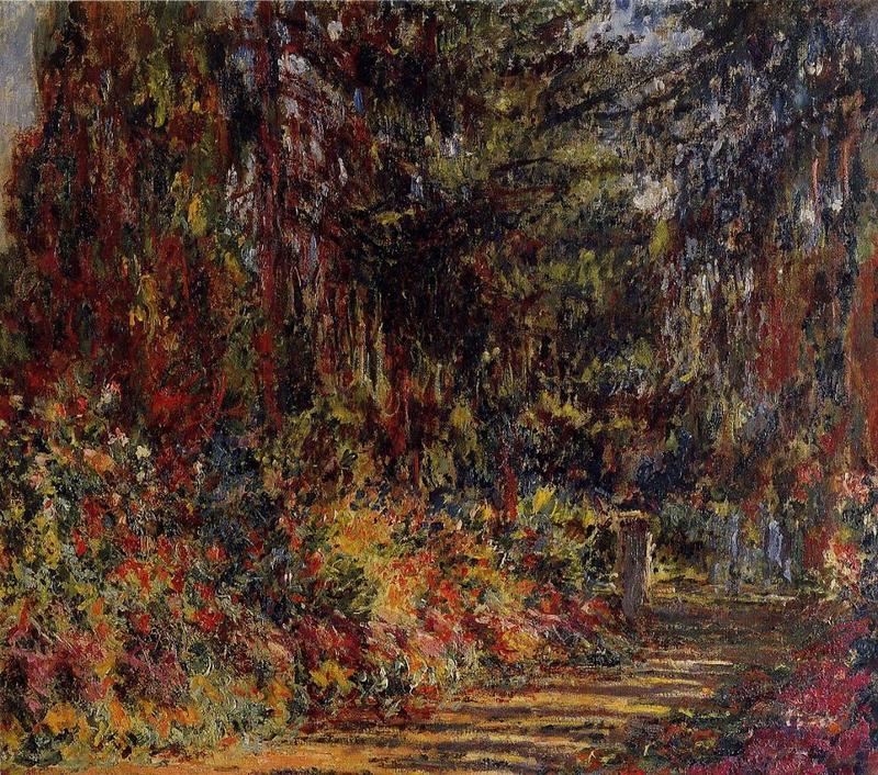 Cloude Monet Paintings Path at Giverny 1903