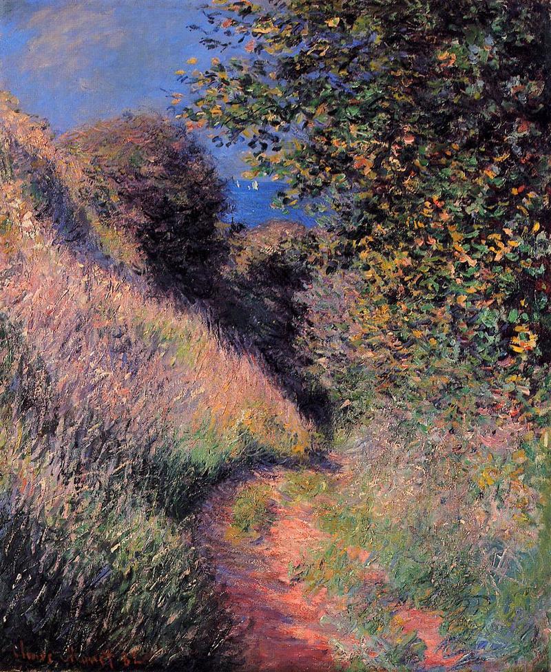 Cloude Monet Oil Painting Path at Pourville 1882