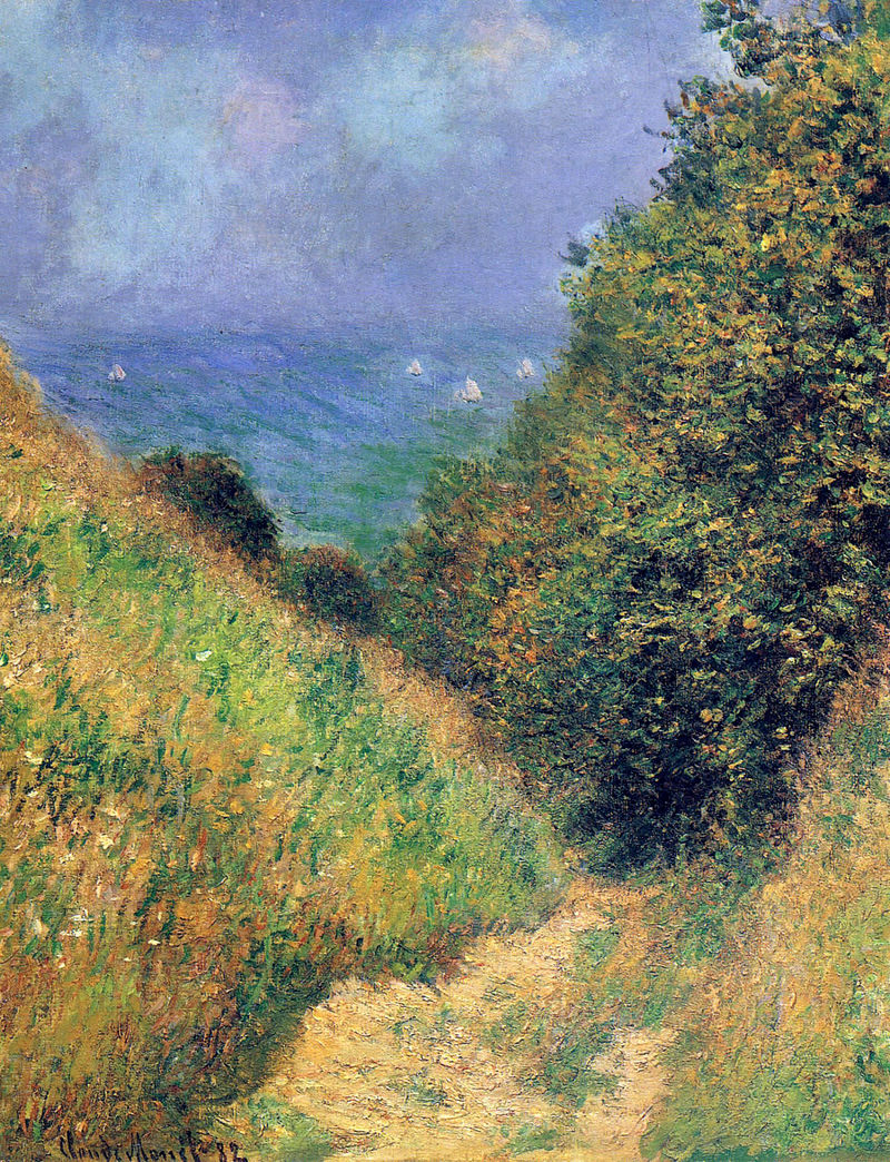 Cloude Monet Painting Path at Pourville 2 1882