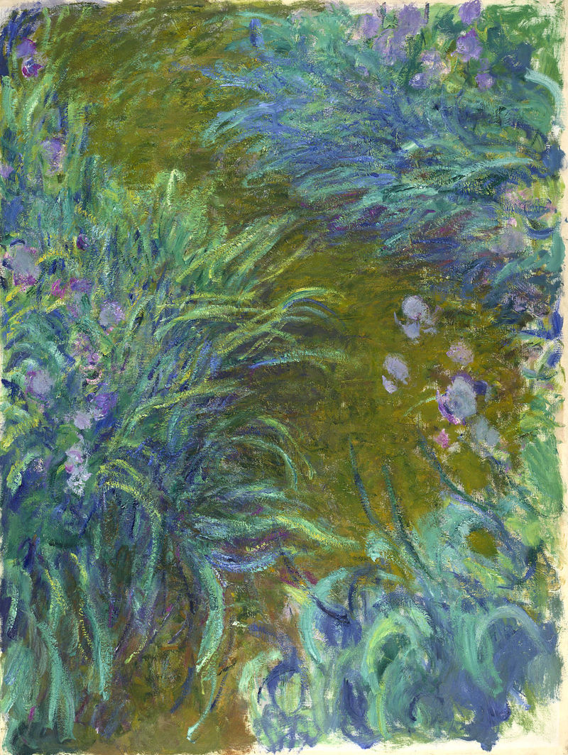 Cloude Monet Painting Path through the Irises 1917