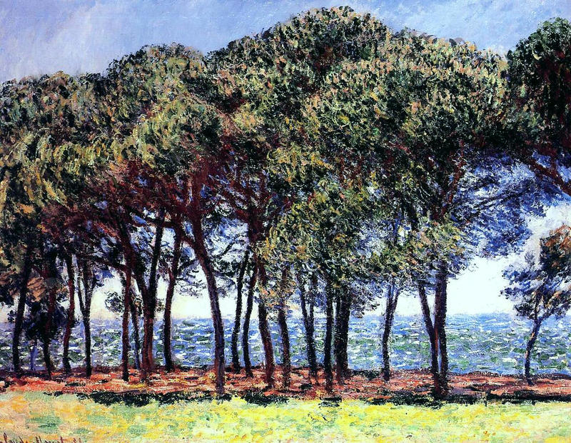 Cloude Monet Painting Pine Trees, Cap d'Antibes 1888