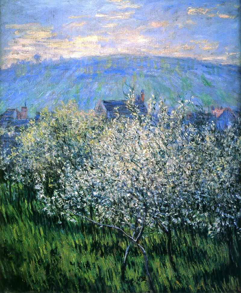 Cloude Monet Oil Painting Plums Blossom 1879