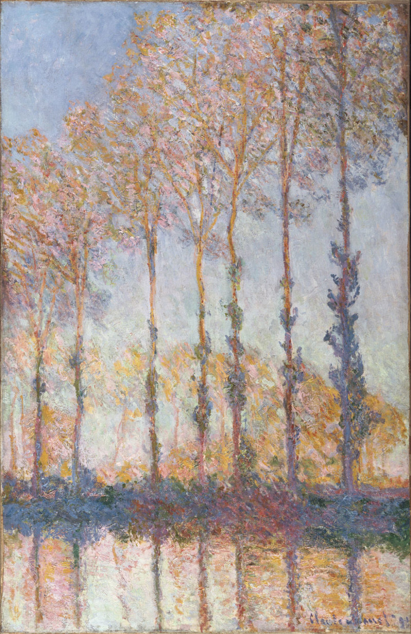 Cloude Monet Oil Paintings Poplars on the Banks of the Epte 1891