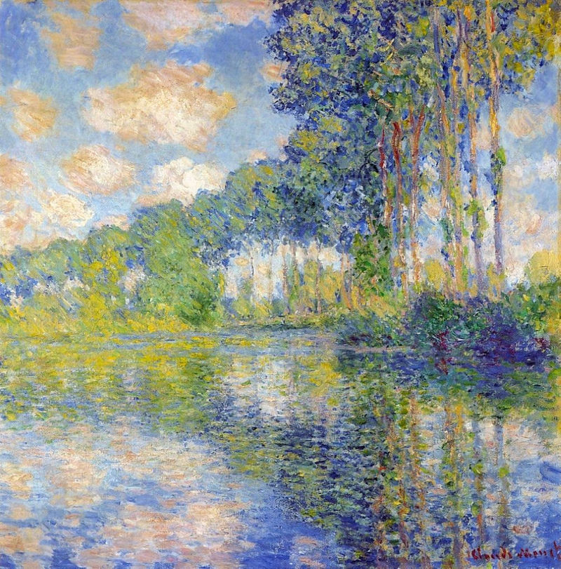 Cloude Monet Classical Oil Paintings Poplars on the Epte 1891