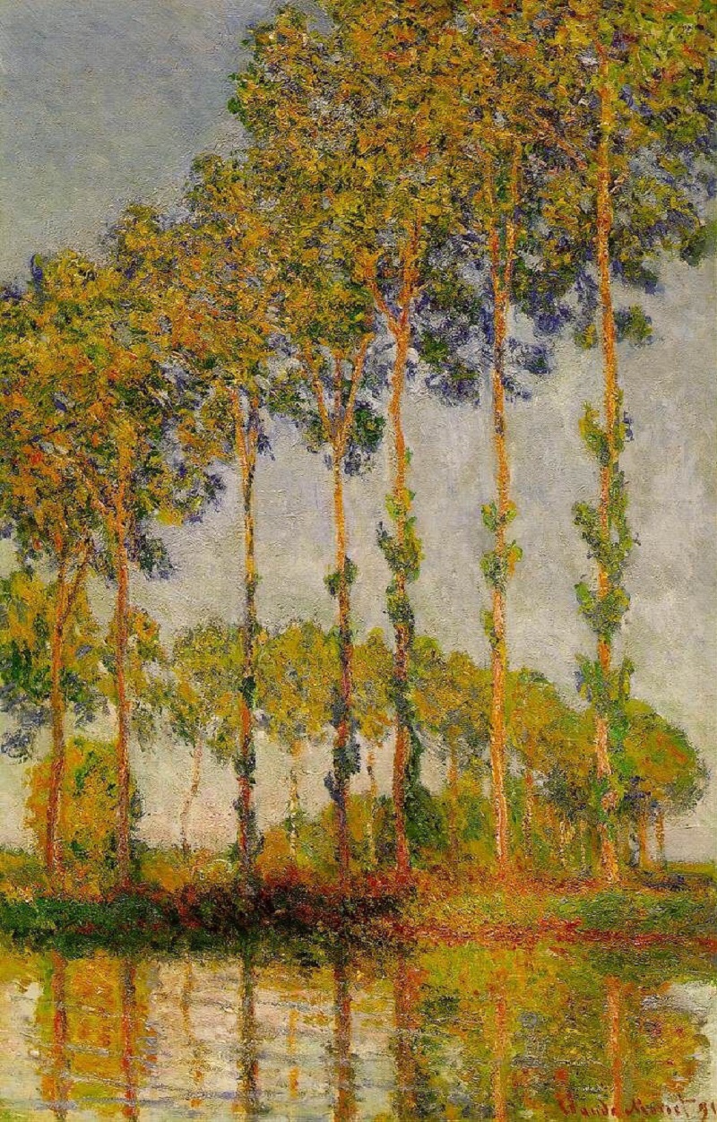 Cloude Monet Oil Paintings Poplars, Row in Autumn 1891