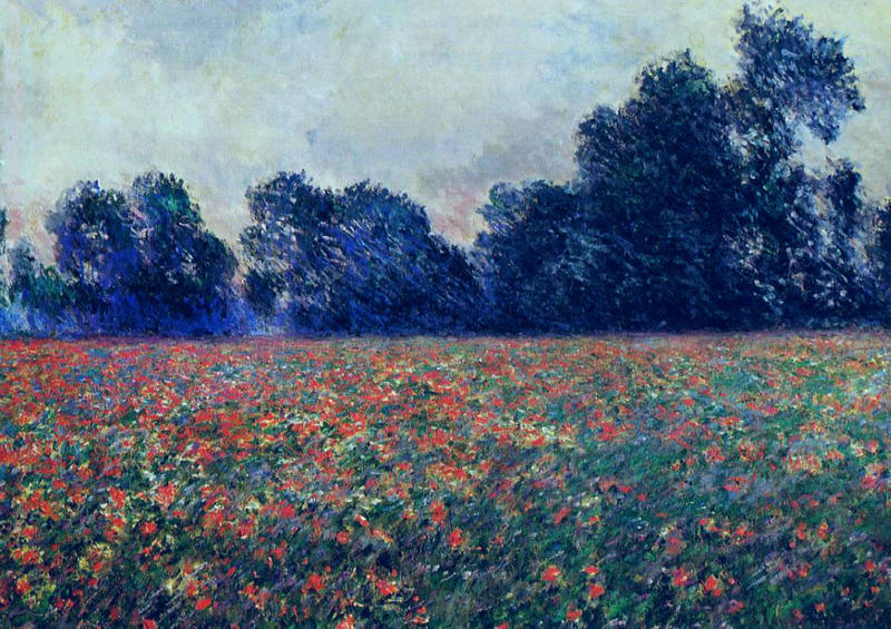 Cloude Monet Paintings Poppies at Giverny 1887