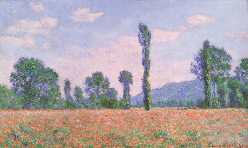 Cloude Monet Oil Paintings Poppy Field in Giverny 1890