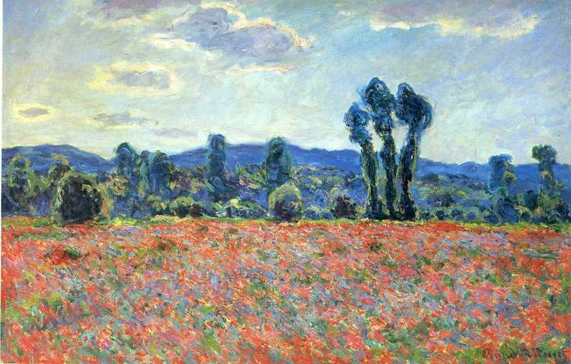 Cloude Monet Oil Paintings Poppy Field in Giverny 3 1890