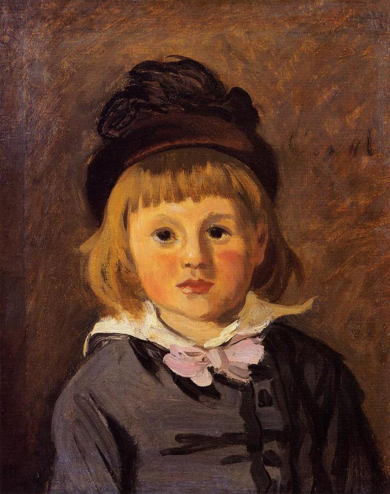 Portrait of Jean Monet Wearing a Hat with a Pompom 1869