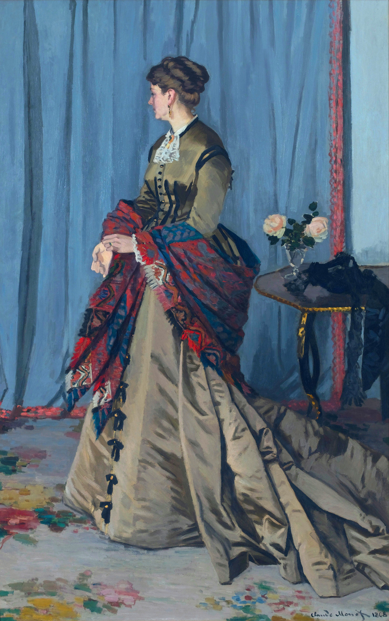 Cloude Monet Oil Paintings Portrait of Madame Gaudibert