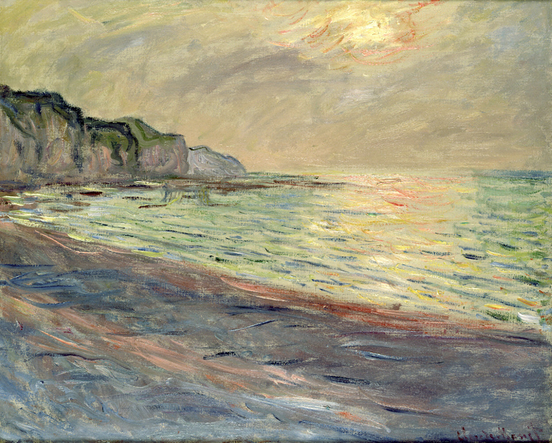 Cloude Monet Oil Painting Pourville, Sunset 1882