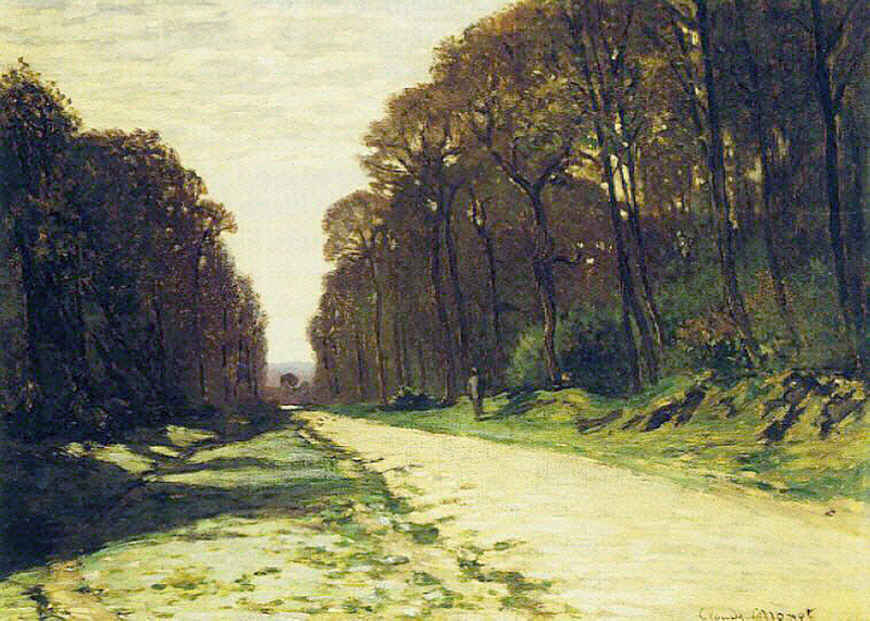 Cloude Monet Oil Paintings Road in a Forest Fontainebleau