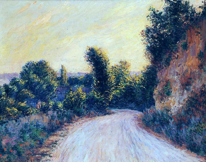 Cloude Monet Painting Road near Giverny 1885