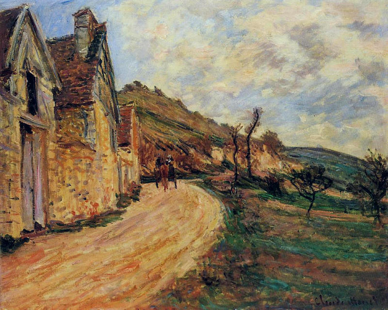 Cloude Monet Oil Painting Rocks at Falaise near Giverny 1885