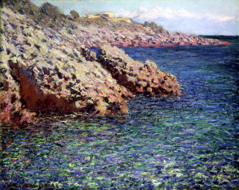 Monet Oil Painting Rocks on the Mediterranean Coast 1888