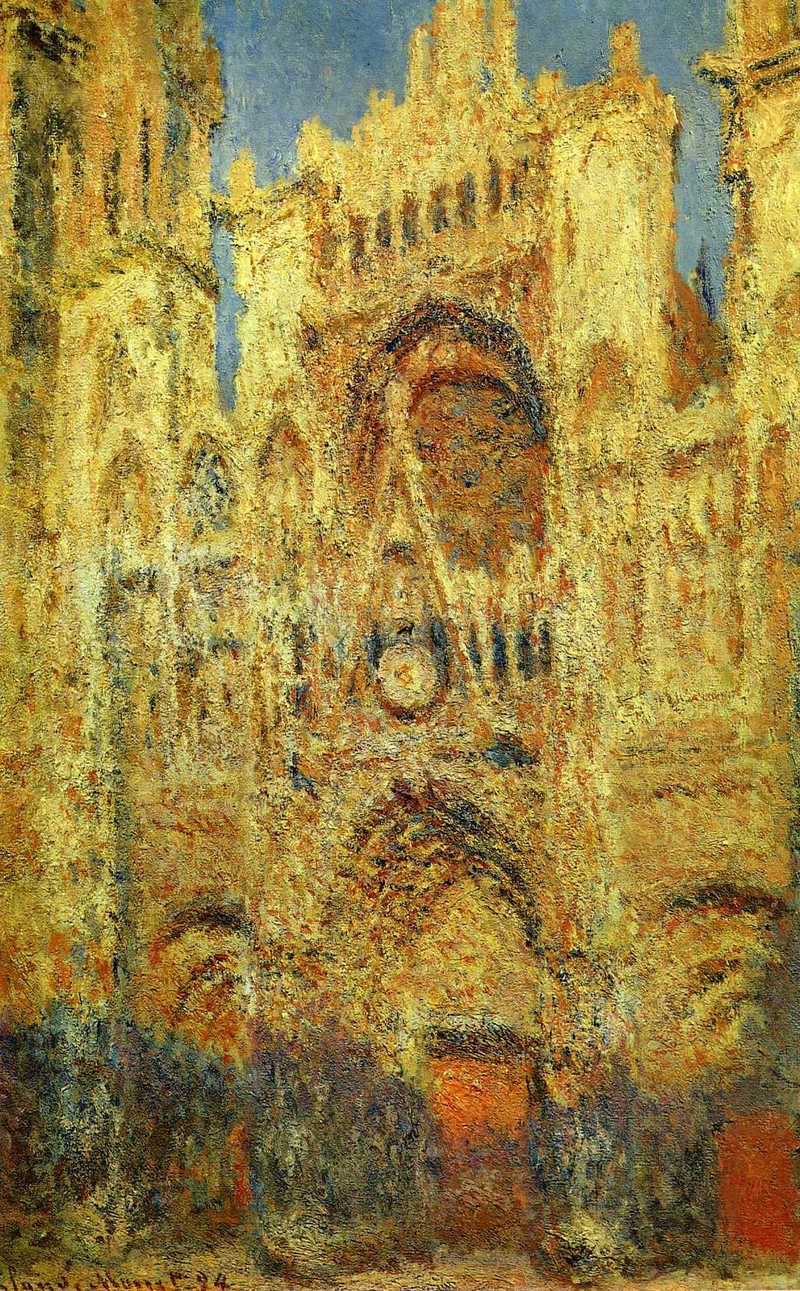 Cloude Monet Oil Paintings Rouen Cathedral at Sunset 1894