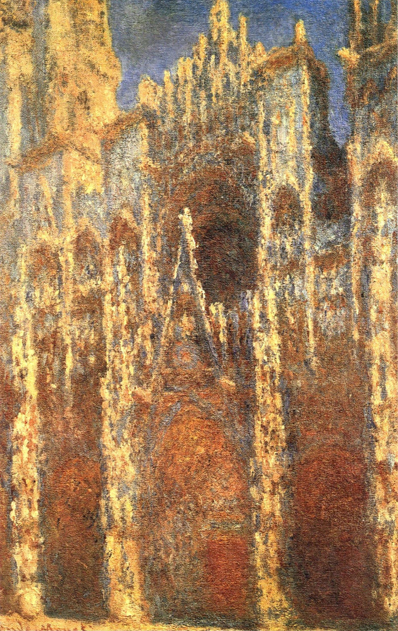 Monet Oil Paintings Rouen Cathedral, the Portal 1894