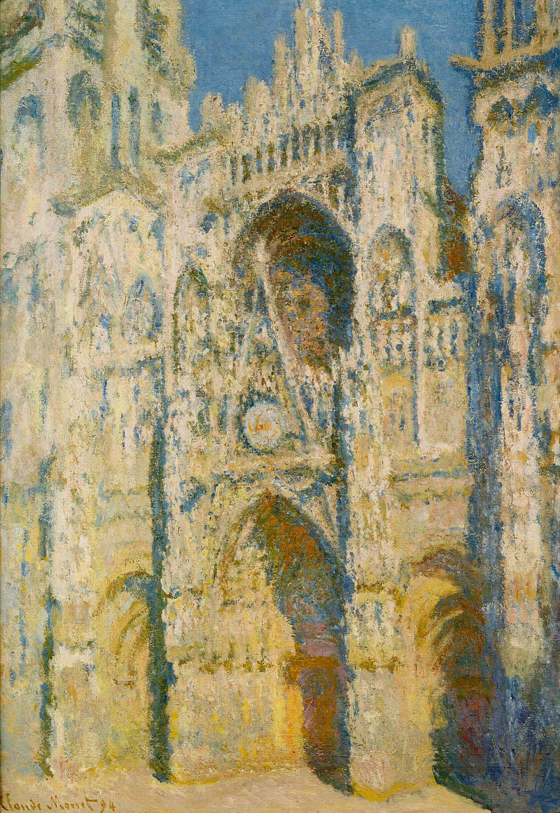 Rouen Cathedral, the Portal and the Tower d'Allban on the Sun