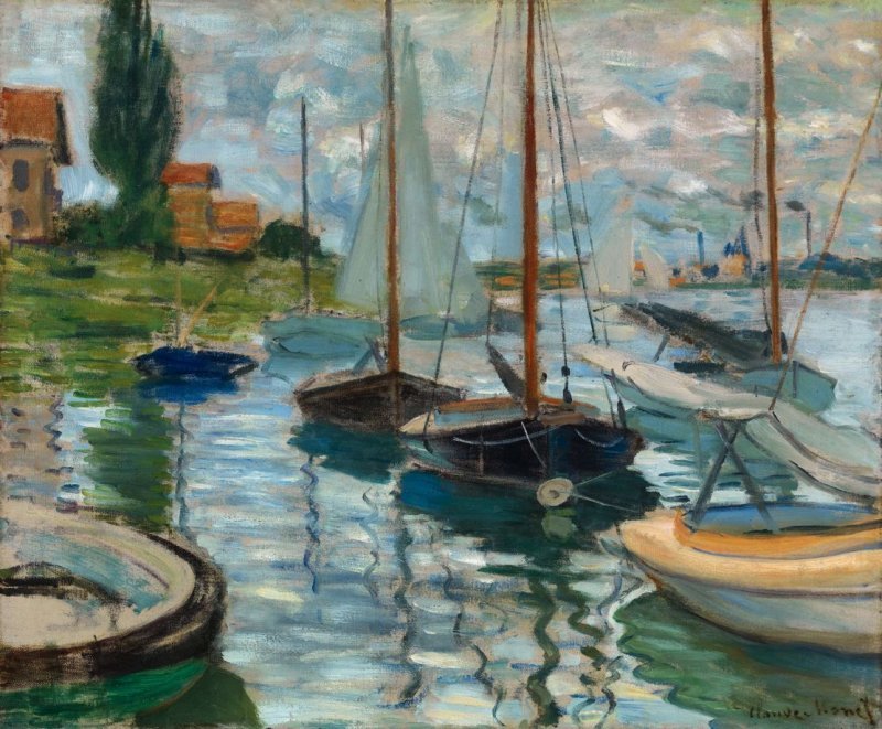 Sailboats on the Seine at Petit-Gennevilliers 1874