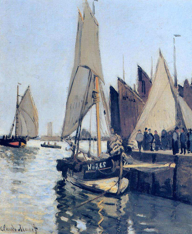 Cloude Monet Oil Paintings Sailing Boats at Honfleur