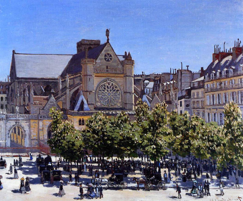 Cloude Monet Oil Paintings Saint Germain l'Auxerrois