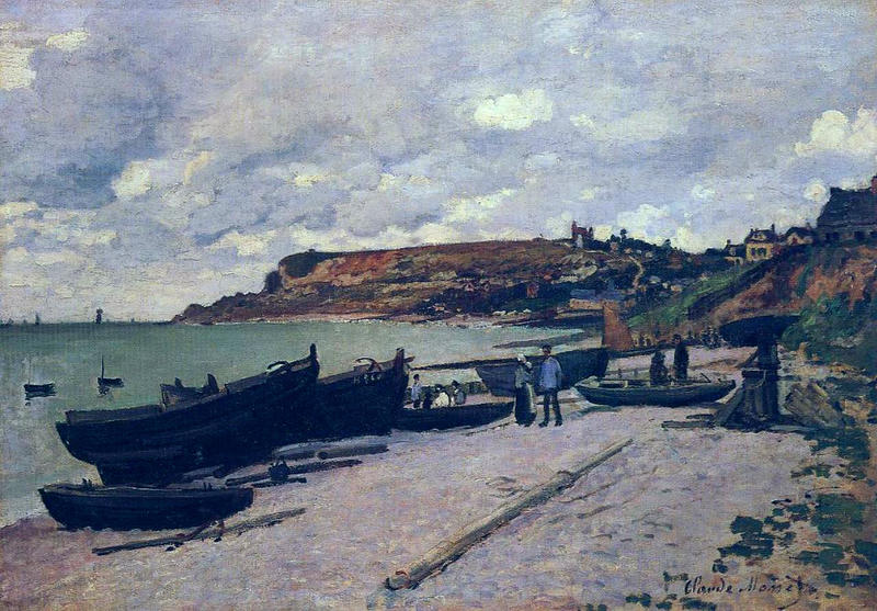 Monet Oil Paintings Saint-Lazare Gare, Normandy Train 1877