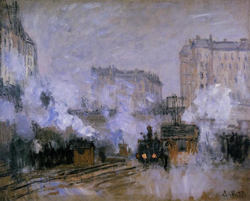 Monet Oil Paintings Saint-Lazare Station, Exterior View 1877