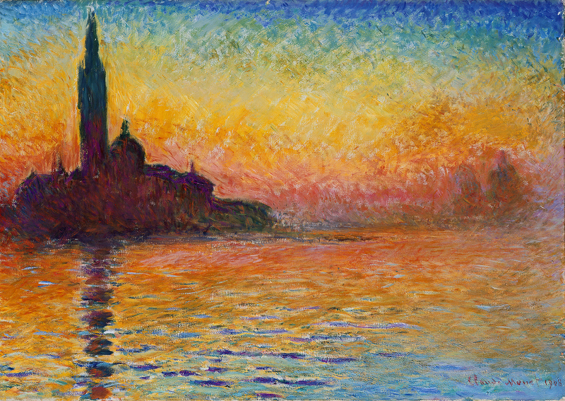 Cloude Monet Oil Paintings San Giorgio Maggiore at Dusk 1908