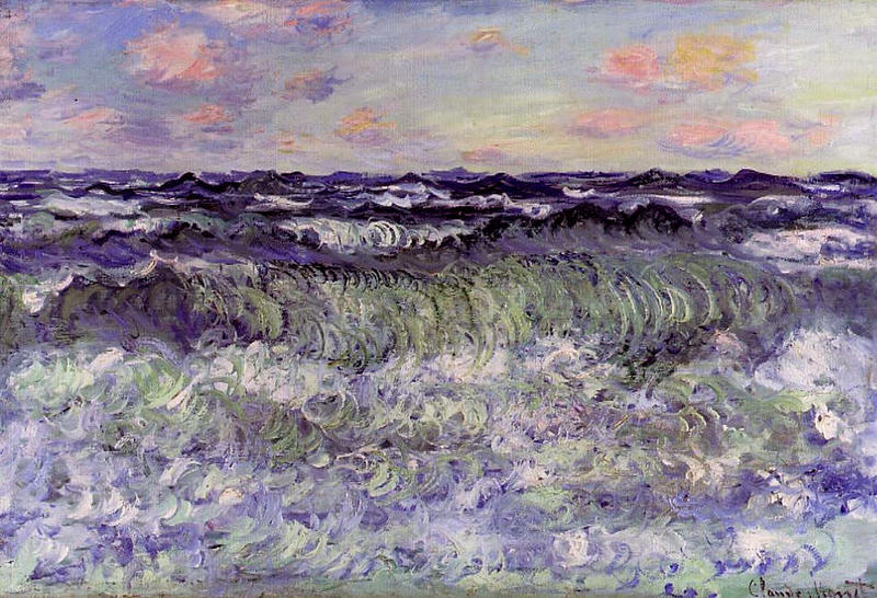 Cloude Monet Classical Oil Paintings Sea. Study. 1881